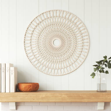 Rattan deals wall hanging